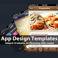 Win 2 iPhone App Design Templates From App Design Vault (x2)
