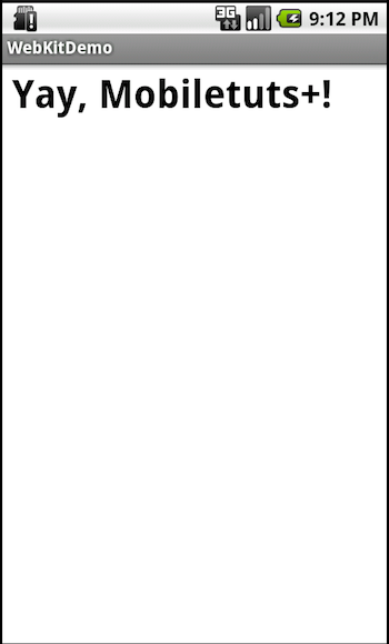 Android WebView: Load Custom HTML/CSS