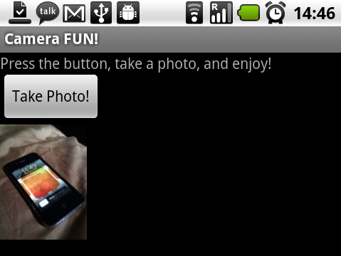 Android SDK Take Photo