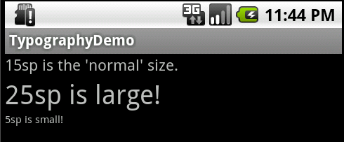 Android Textview: Setting Android Font Size