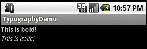 Android TextView: Customizing Android Font Style