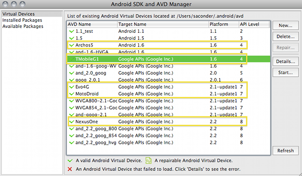 Android Virtual Device