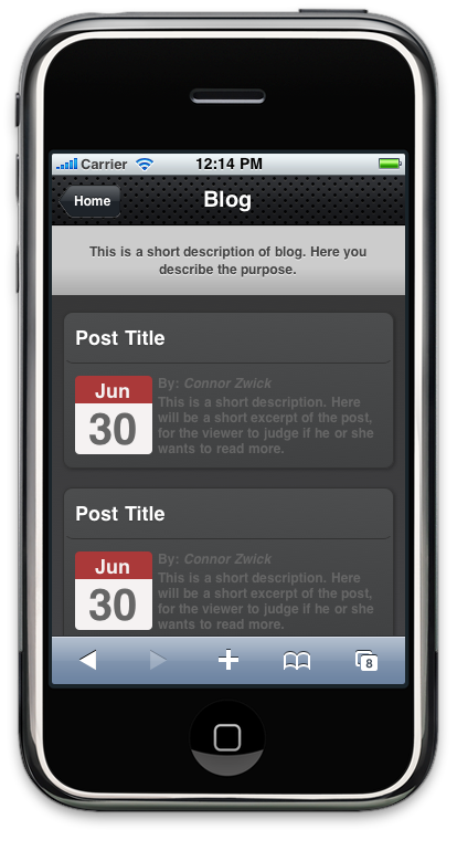 Styled Blog Excerpt