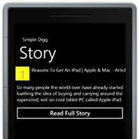 Using Silverlight to Create a Digg Client for Windows Phone 7