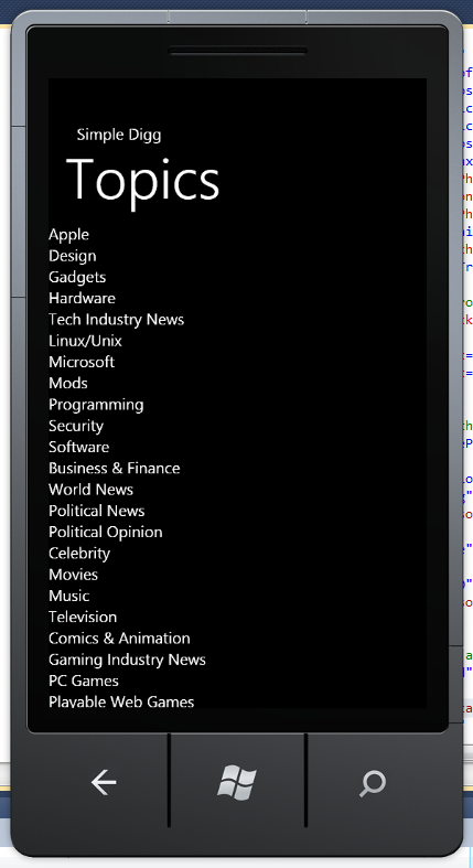 Topic names being displayed appropriately.