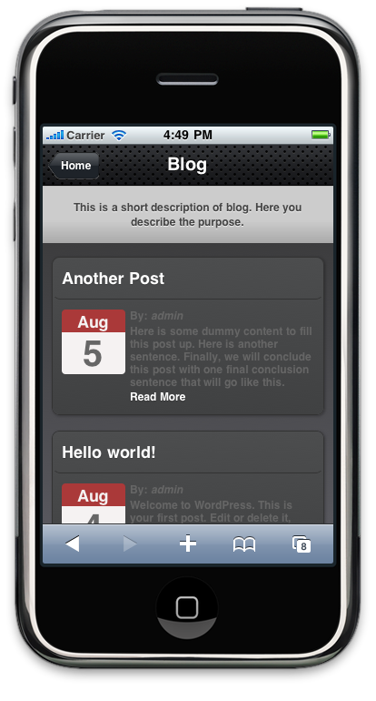 blog again