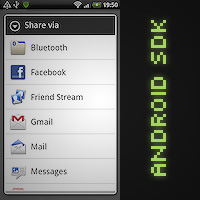 Android SDK: Implement a Share Intent