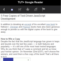 Building a Mobile Web Application with the Google Reader API