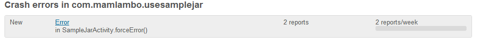 Error summary, including count this particular occurrence