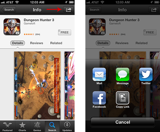 Sharing Apps