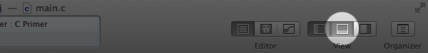 Learning C: A Primer - How to Show and Hide the Debug Area in Xcode - Figure 6
