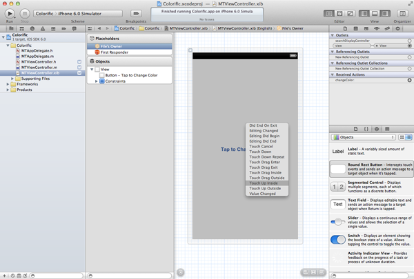 Creating Your First iOS Application - Making the Connection: Part 2 - Figure 20