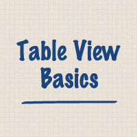 Table View Basics